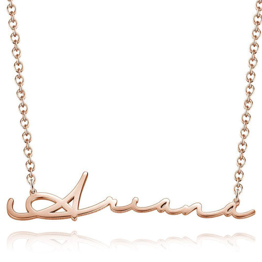Customised Signature Style Name Necklace Personalised Nameplate Jewelry