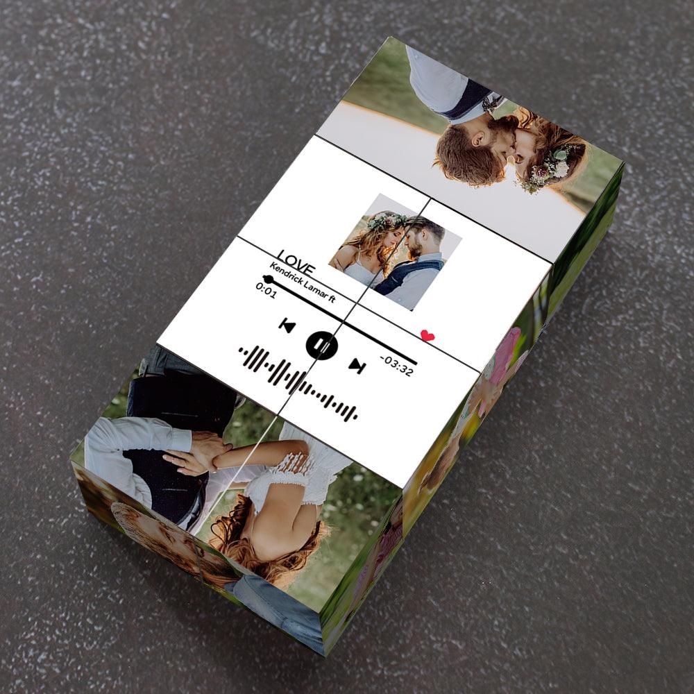 Custom Scannable Music Code Multi Photo Rubik's Cube