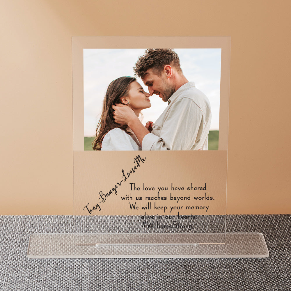Customised Acrylic Sign with Picture and Text