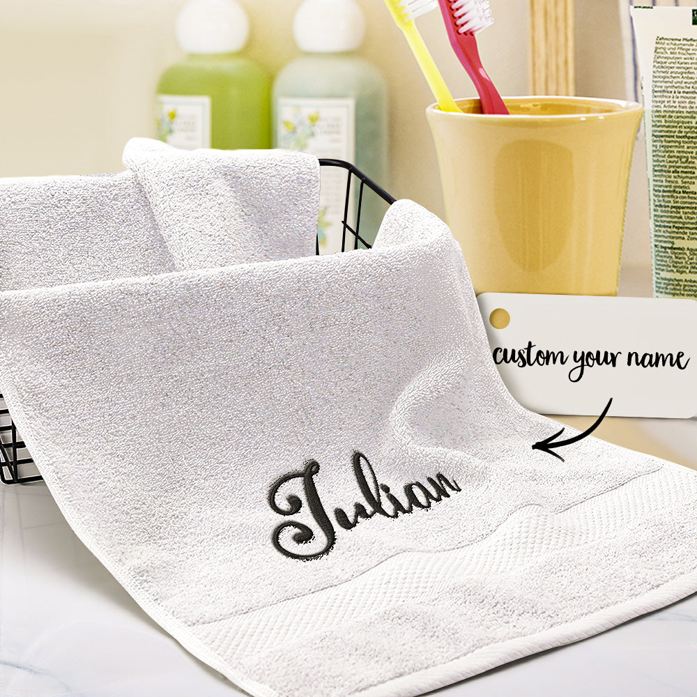 Custom Embroidered Towels Personalised Name Towel
