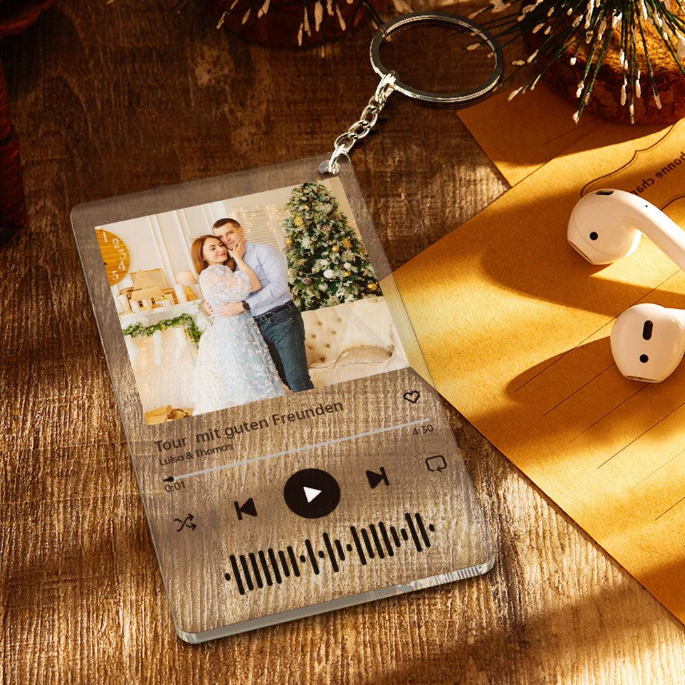 Personalised Acrylic Album Cover Keychain Music Code Key Chian - 4*6.37cm