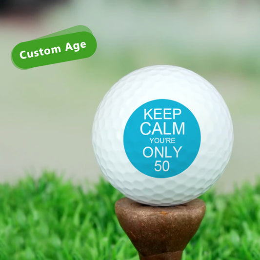 Custom Golf Balls Personalised Your Age Golf Ball Gifts for Birthday