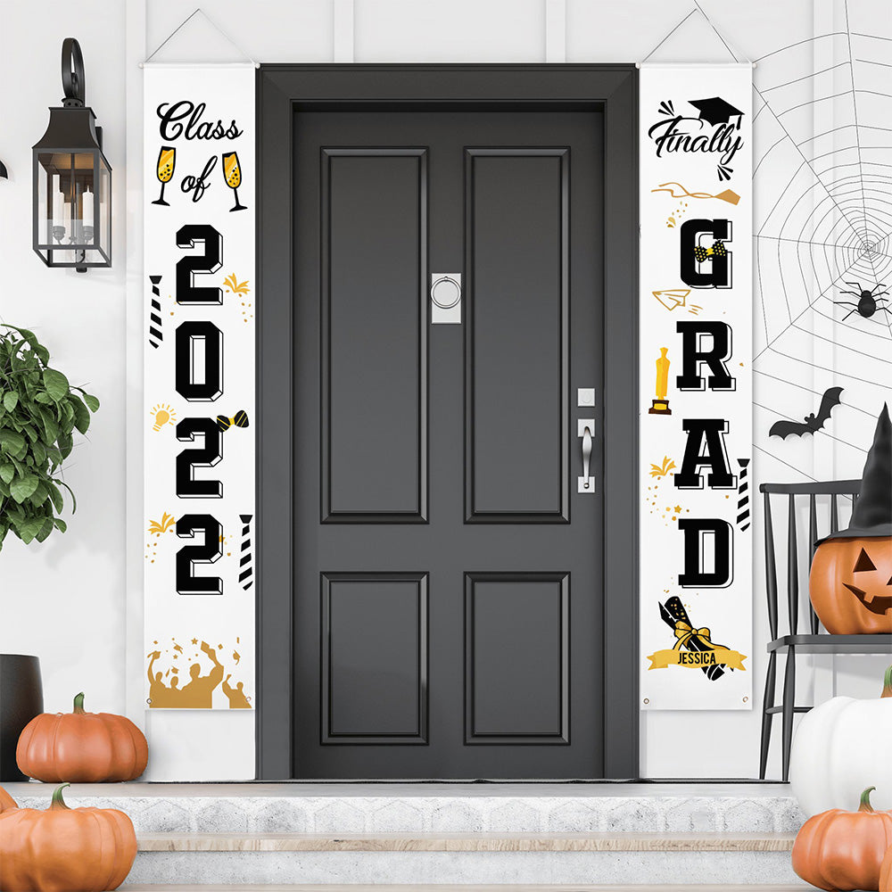 Custom Graduation Door Banner Personalised Backdrop Banner Grad Party Decorations Supplies