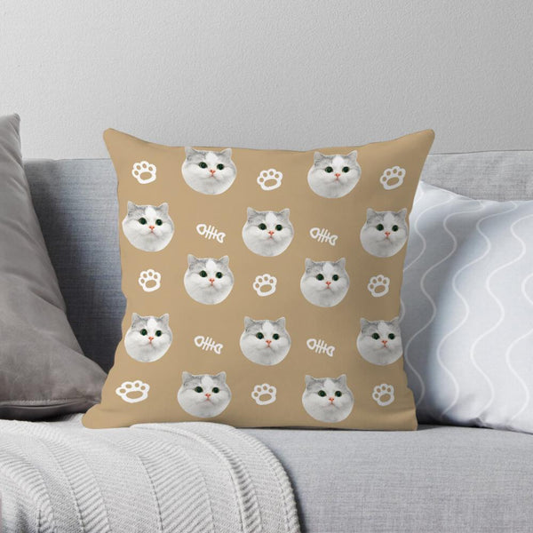 Custom Pet Multi-faceted Square Pillow with Bones Gifts For Pet Lovers