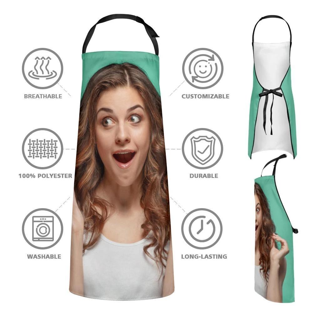 Custom Photo Aprons Personalised Kitchen Cooking Apron