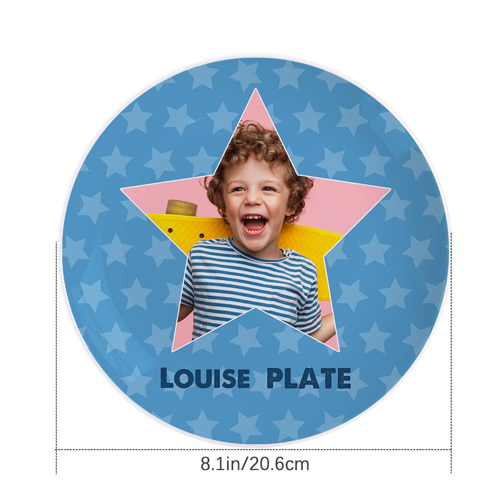 Custom Name Ceramic Souvenir Plate Personalised Star Shape Dinner Plates