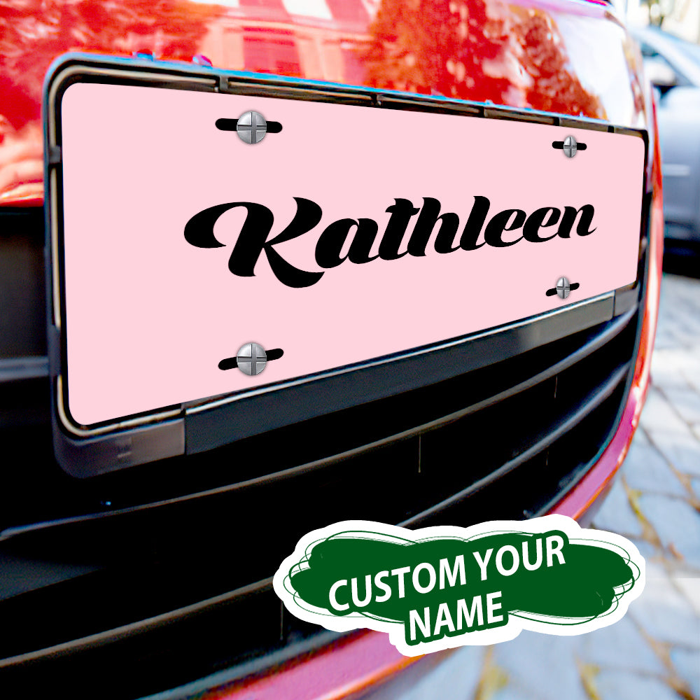 Custom License Plate Personalised Name Funny License Plate for Car