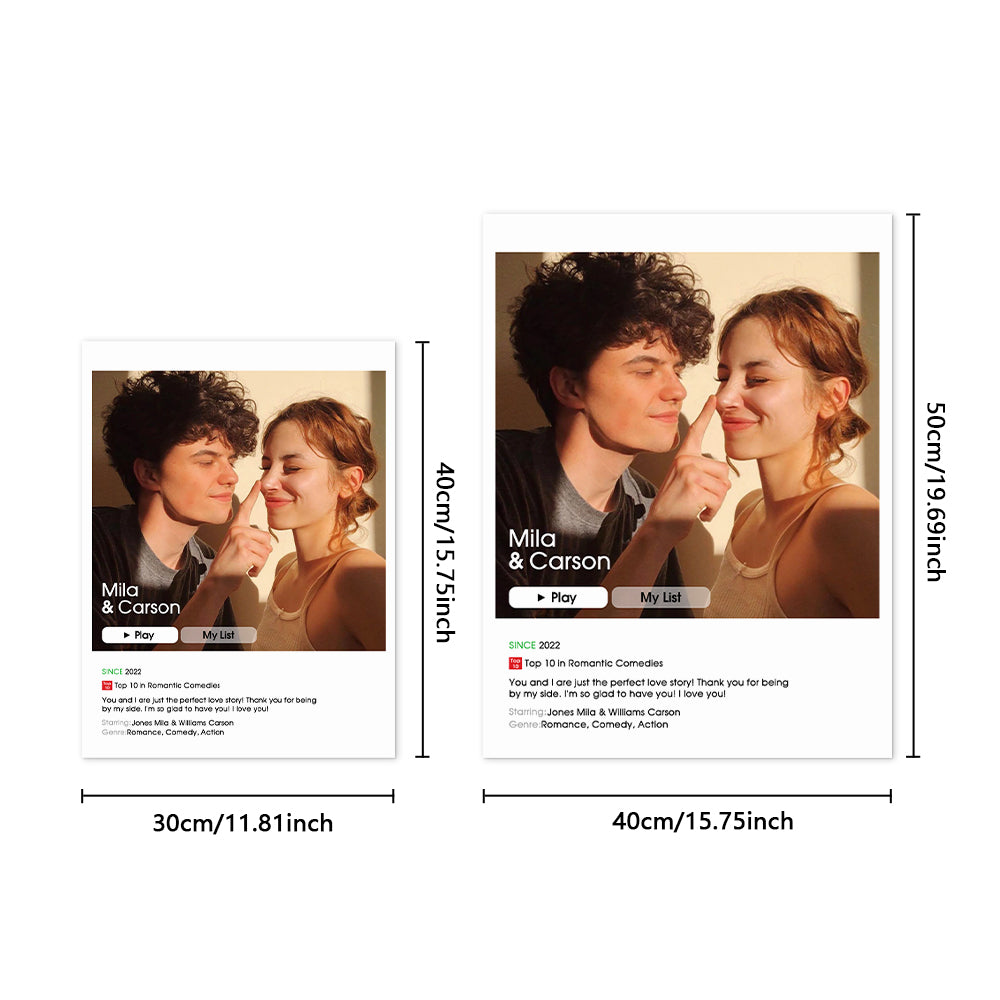 Custom Movie Poster Personalised Wall Art Print Poster
