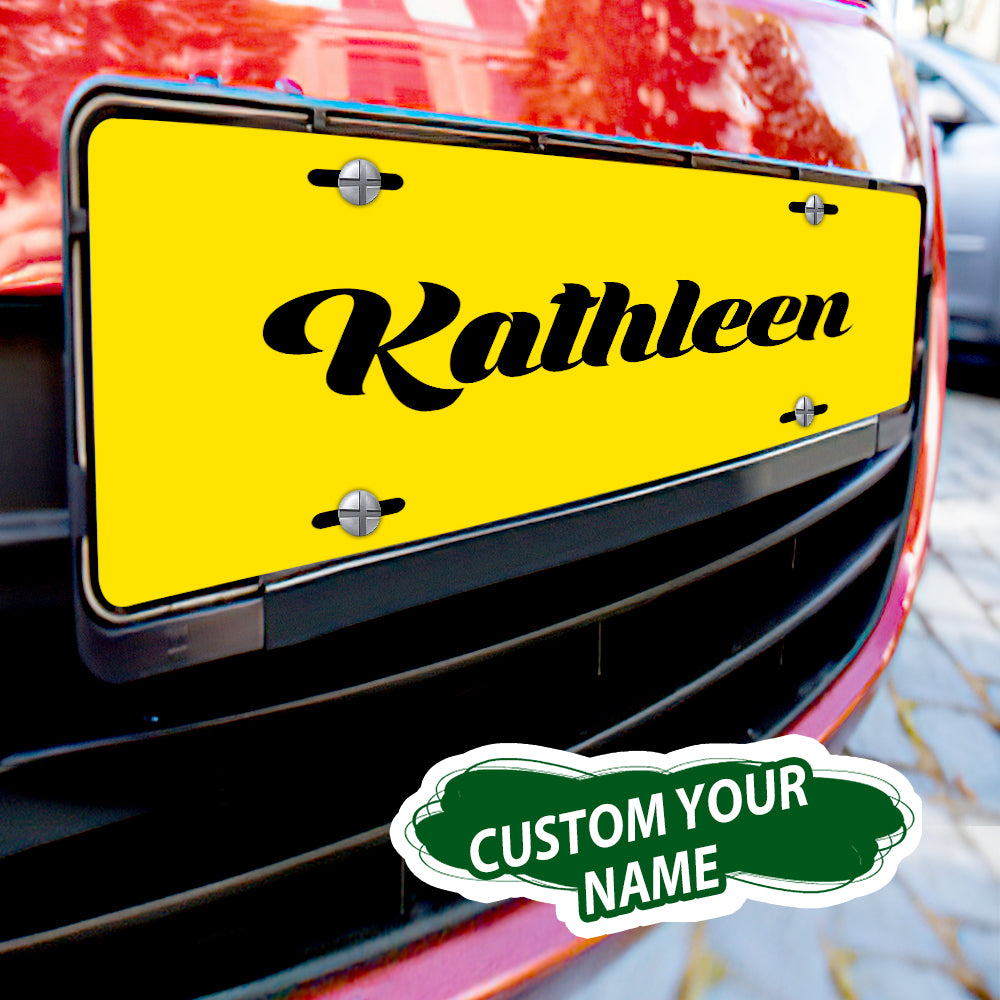 Custom License Plate Personalised Name Funny License Plate for Car