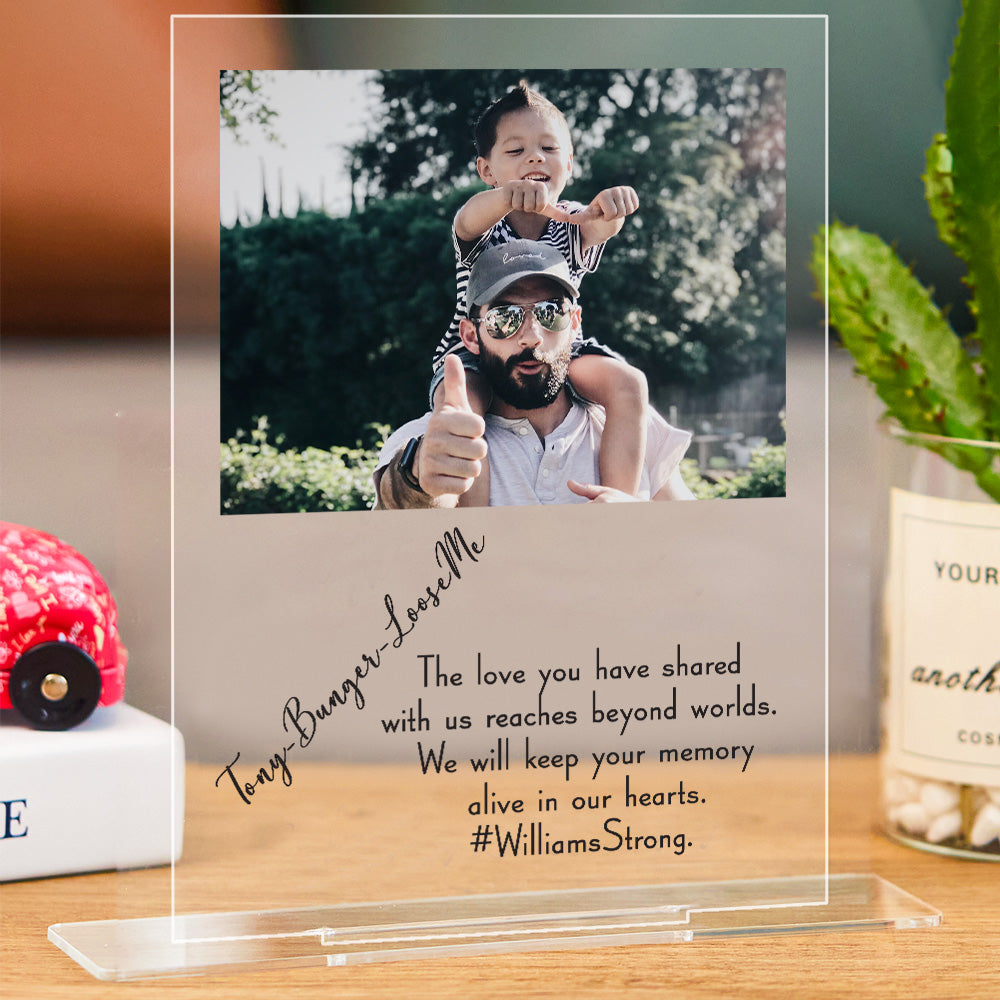 Customised Acrylic Sign with Picture and Text