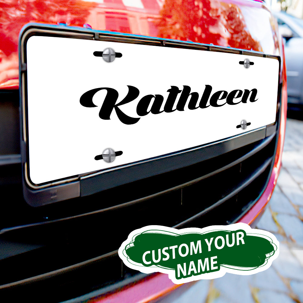 Custom License Plate Personalised Name Funny License Plate for Car